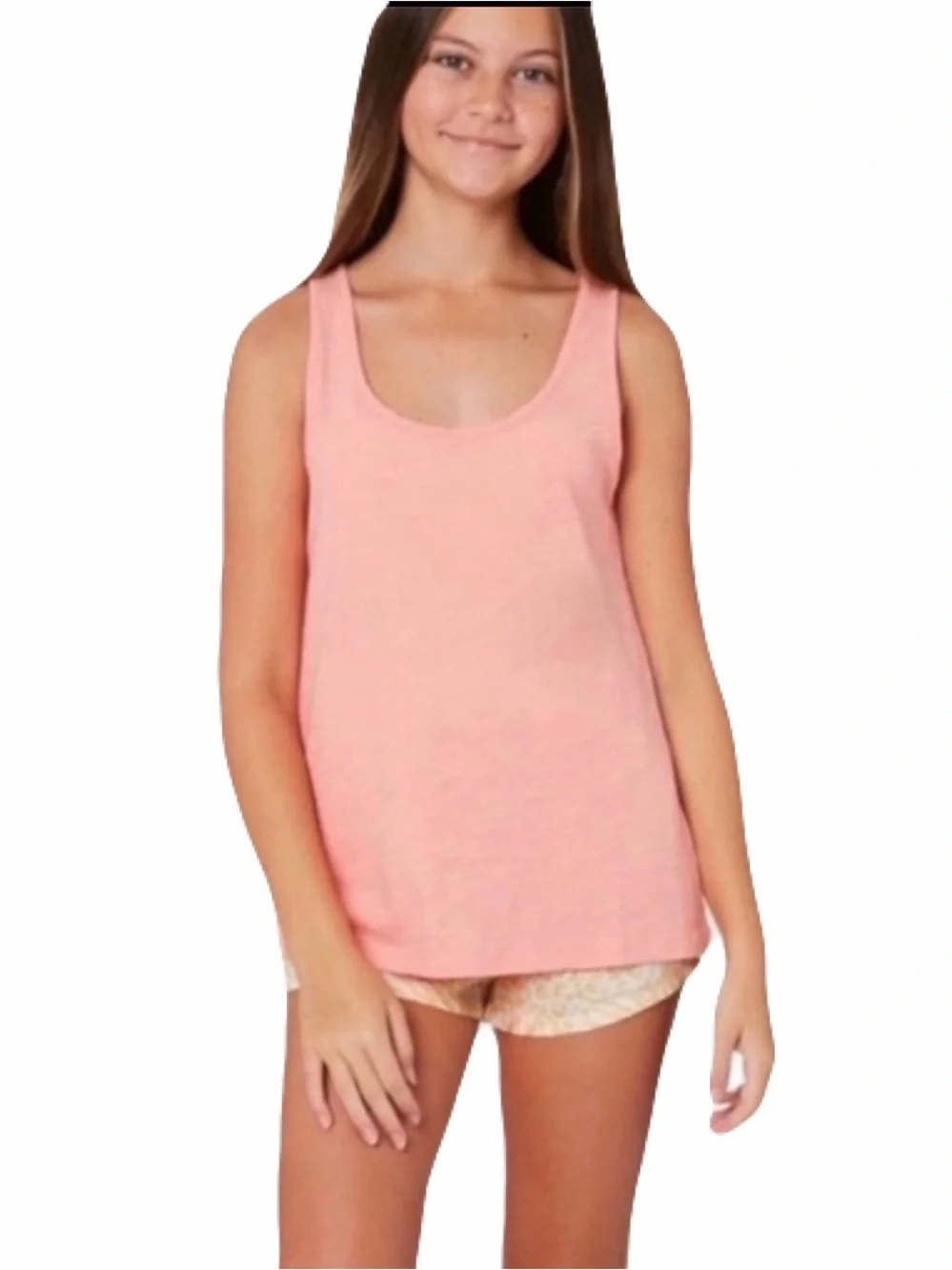New Justice Peach Tank Top Girls Size 10